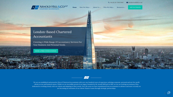 Screenshot of the The Hosking Charitable Trust website