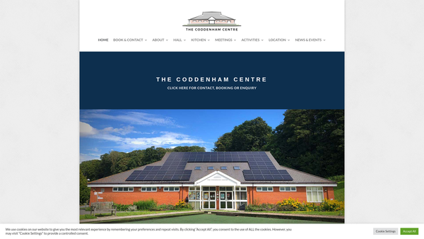 Screenshot of the The Coddenham Centre website