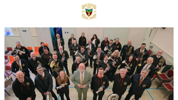 Screenshot of the Royal Buckley Town Band website