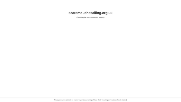 Screenshot of the The Scaramouche Sailing Trust website