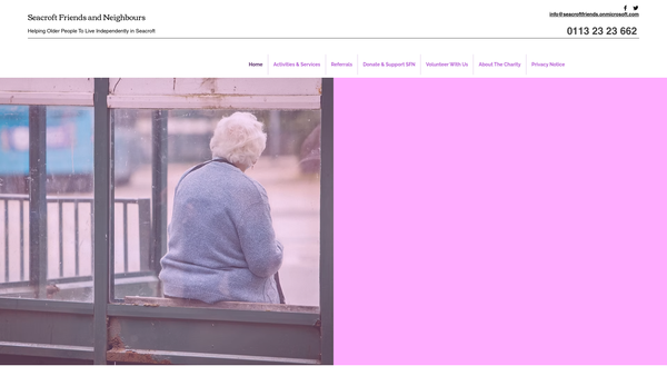 Screenshot of the Seacroft Friends And Neighbours website
