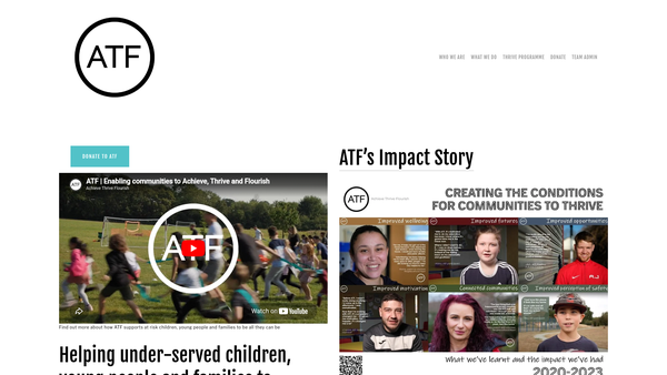 Screenshot of the Atf Southend website