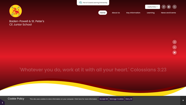 Screenshot of the Friends Of Bpsp website