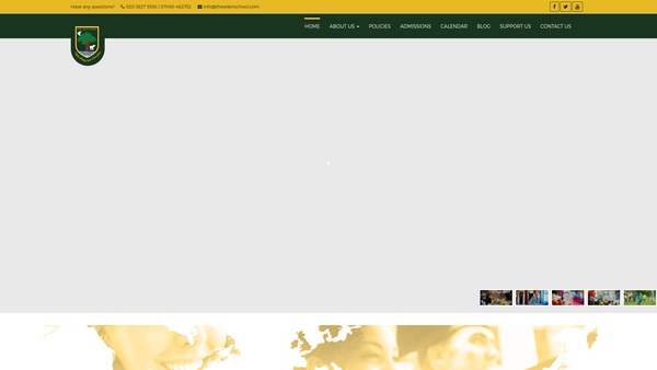 Screenshot of the The Eden Sda School Ltd website