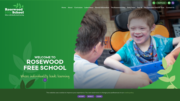Screenshot of the Avenues College Ltd website