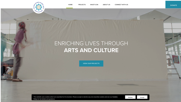Screenshot of the Milton Keynes Iac website