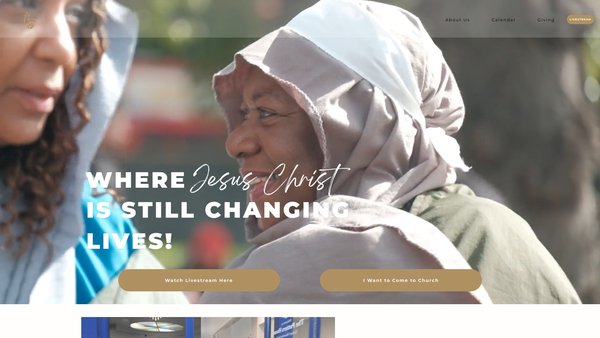 Screenshot of the The Potters House Christian Fellowship UK Waltham Forest Church website