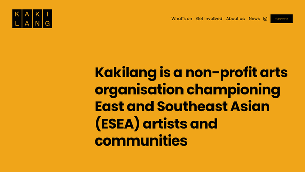Screenshot of the Kakilang website