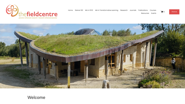 Screenshot of the Ruskin Mill Centre For Research website