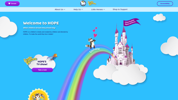 Screenshot of the Humanitarian Operations website