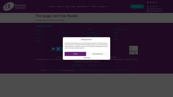 Screenshot of the The Sjl Foundation website