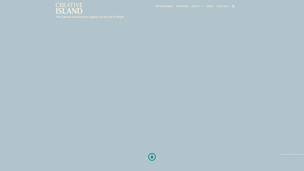Screenshot of the The Island Collection website