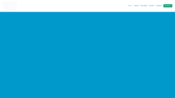 Screenshot of the Vivacity Choir website
