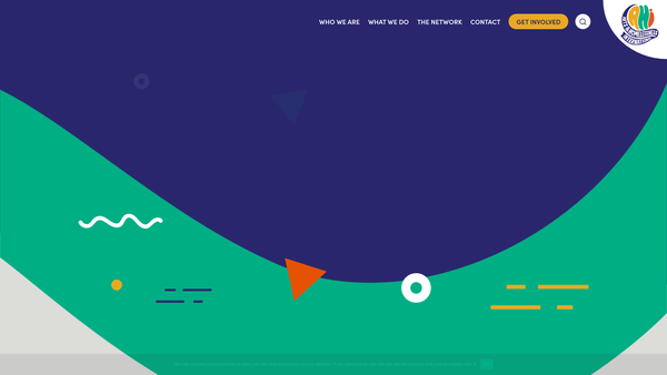 Screenshot of the Arts And Homelessness International website