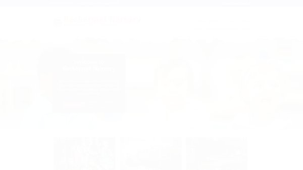 Screenshot of the Beckermet Nursery website