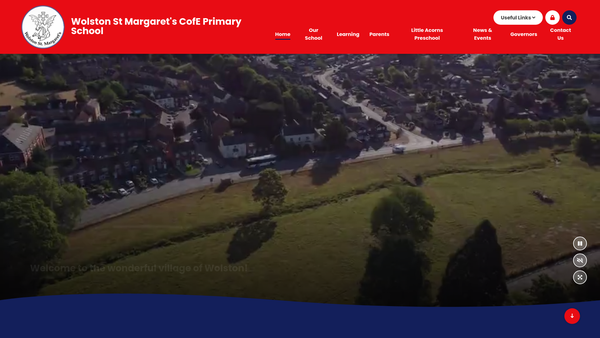 Screenshot of the Friends Of Wolston St Margarets School website