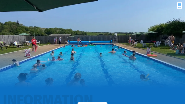 Screenshot of the Helmsley Open Air Swimming Pool website