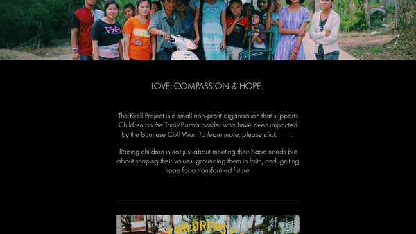 Screenshot of the The Kvell Project website