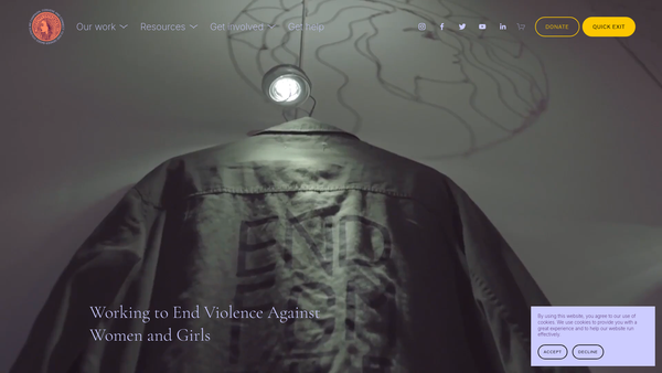 Screenshot of the The Vavengers website