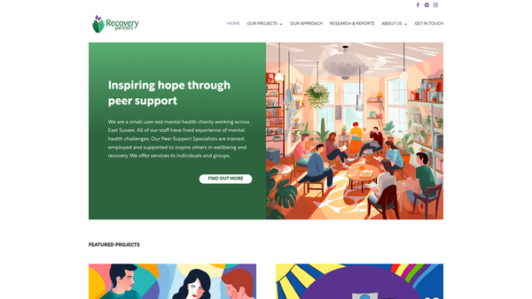 Screenshot of the Recovery Partners Limited website