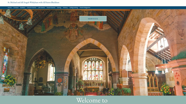 Screenshot of the The Parochial Church Council Of The Ecclesiastical Parish Of St Michael And All Angels Withyham website