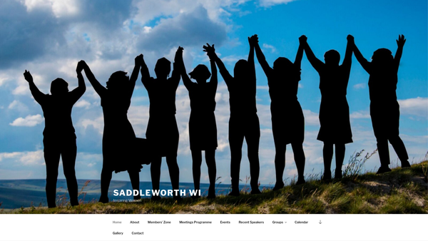 Screenshot of the Saddleworth Women's Institute website
