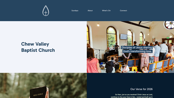 Screenshot of the Chew And Yeo Baptist Network website