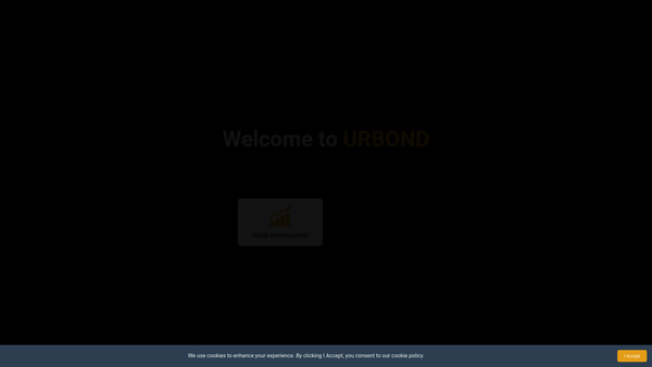 Screenshot of the Urbond website