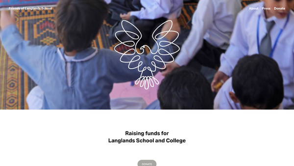 Screenshot of the Friends Of Langlands School Limited website