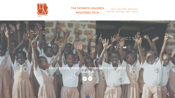 Screenshot of the The Father's Children Ministries website