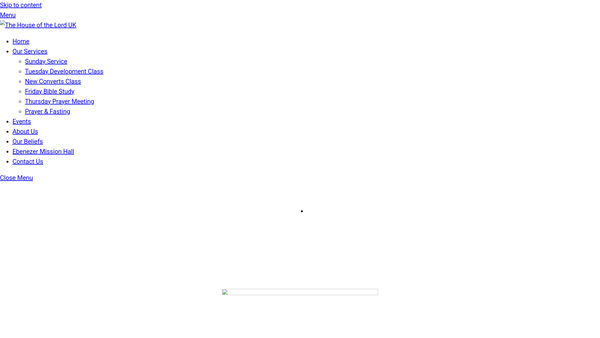 Screenshot of the The House Of The Lord (UK) website