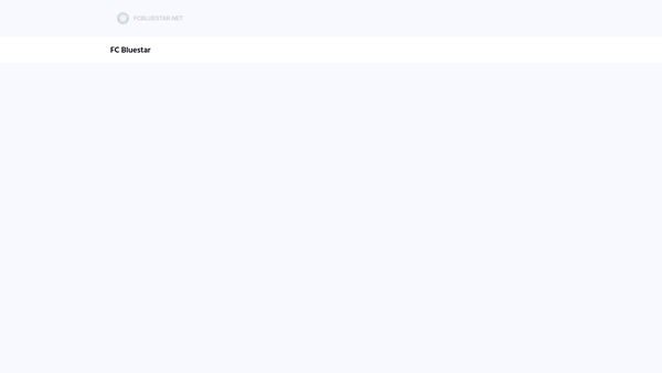 Screenshot of the FC Bluestar Community Foundation CIO website