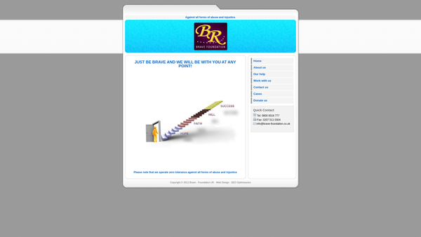 Screenshot of the Brave Foundation website