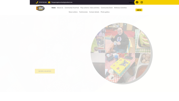 Screenshot of the The Opening Doors Project website