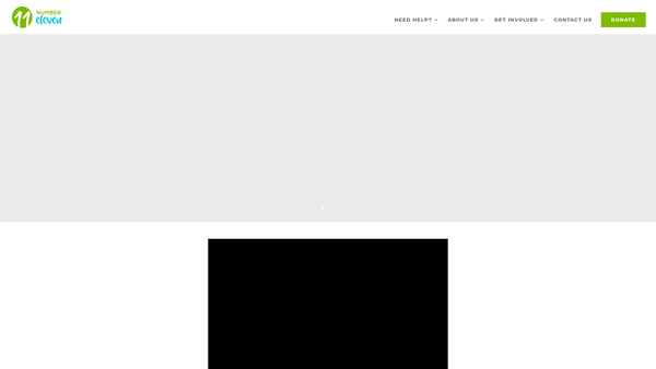 Screenshot of the Number 11 website