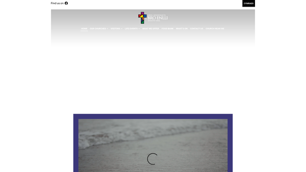 Screenshot of the Ardal Weinidogaeth Bro Enlli Ministry Area website