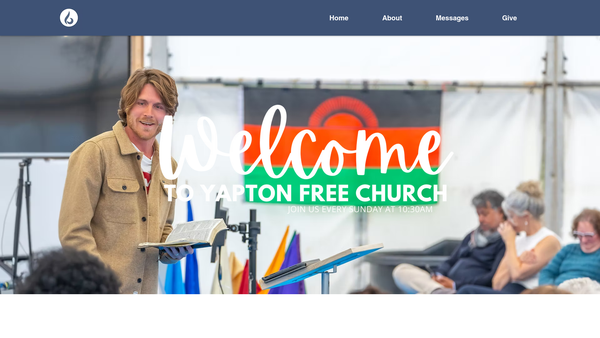 Screenshot of the Yapton Free Church website