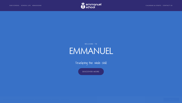 Screenshot of the Emmanuel School (Derby) Limited website