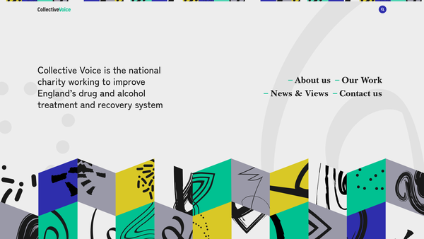 Screenshot of the Collective Voice website