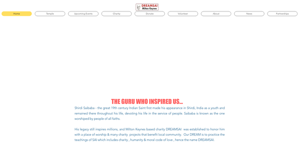 Screenshot of the Dreamsai Milton Keynes website