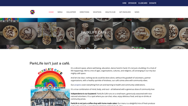 Screenshot of the The Friends Of Harrow Weald website