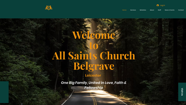 Screenshot of the All Saints, Belgrave website
