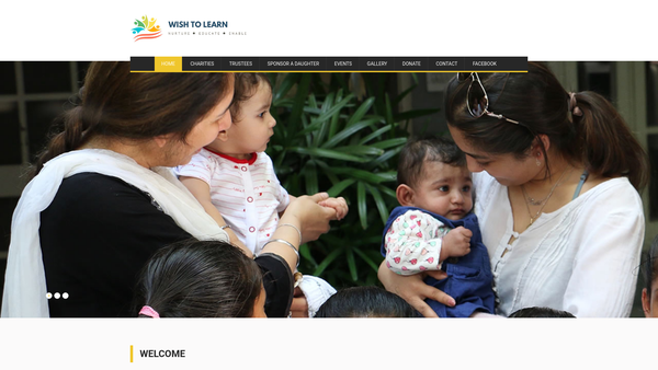 Screenshot of the Wish To Learn website