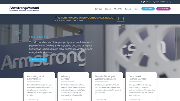 Screenshot of the Leeds Culture Trust website
