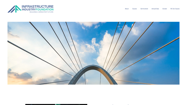 Screenshot of the Infrastructure Industry Foundation website