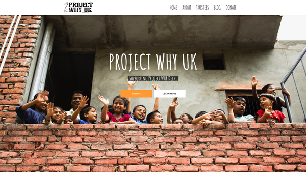 Screenshot of the Project Why UK website
