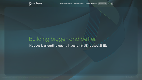 Screenshot of the Mobeus Equity Partners Scholarship Programme Ltd website