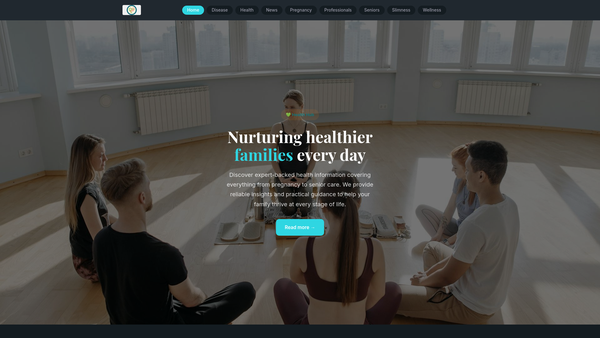 Screenshot of the Friendly Families Nursery website