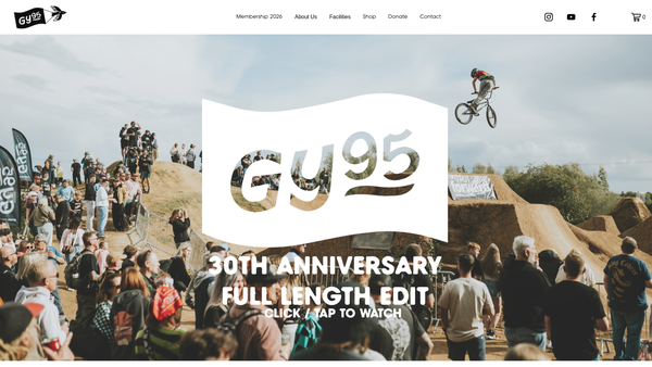 Screenshot of the Gy95 website
