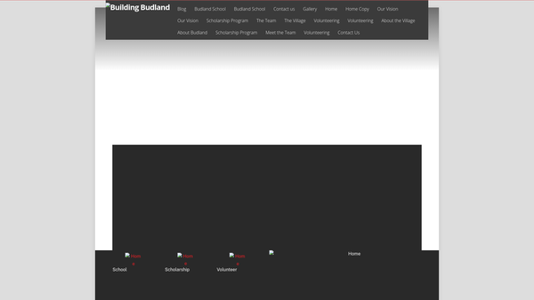 Screenshot of the Building Budland website